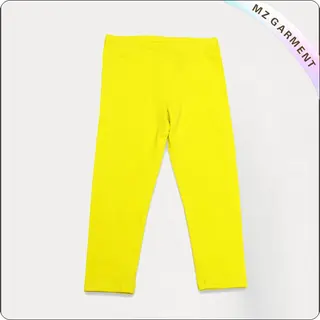 Yellow Organic Cotton Leggings